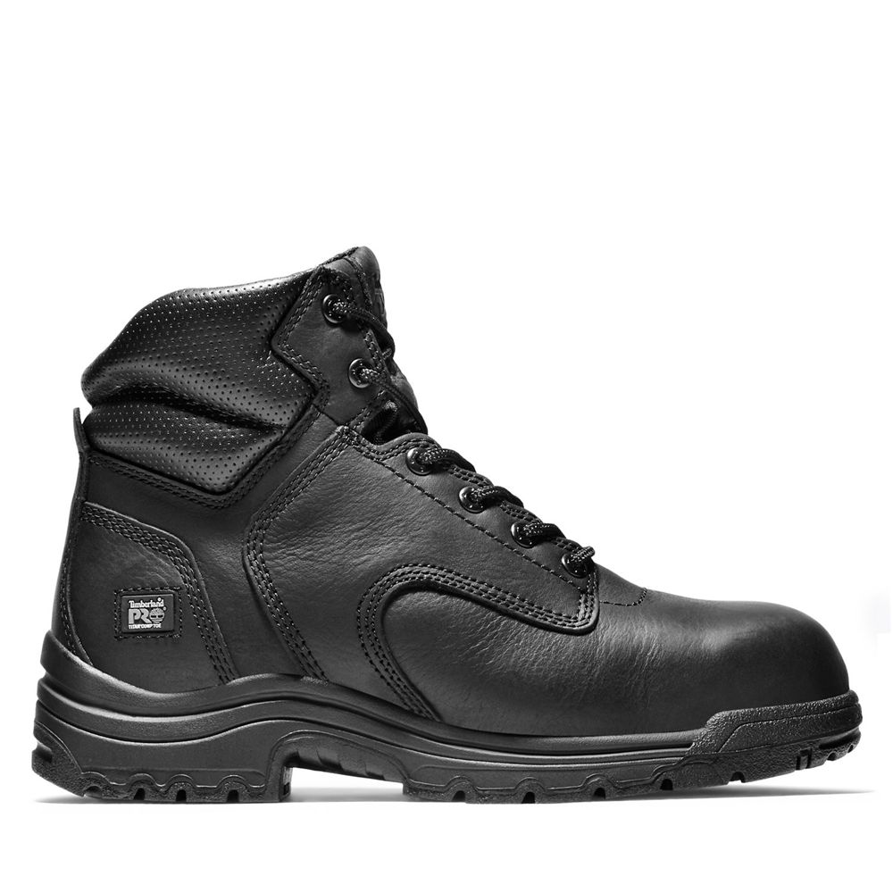 Botas de Trabajo Timberland Hombre Pro® Titan® 6" Comp Toe Negras - Chile OAW-427619